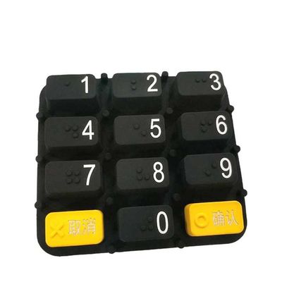 مفاتيح الجهاز المخصصة من الراديوم المنحوت الشفاف من المطاط السيليكوني